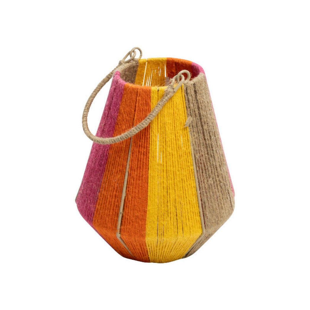 Windlicht-Laterne im Boho-Style