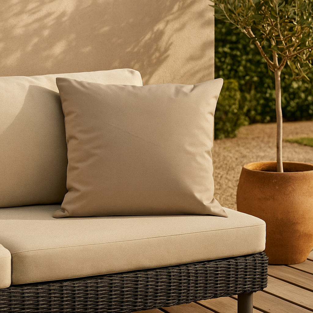 Outdoor-Kissen 45 x 45 cm Taupe | Anna`s Collection