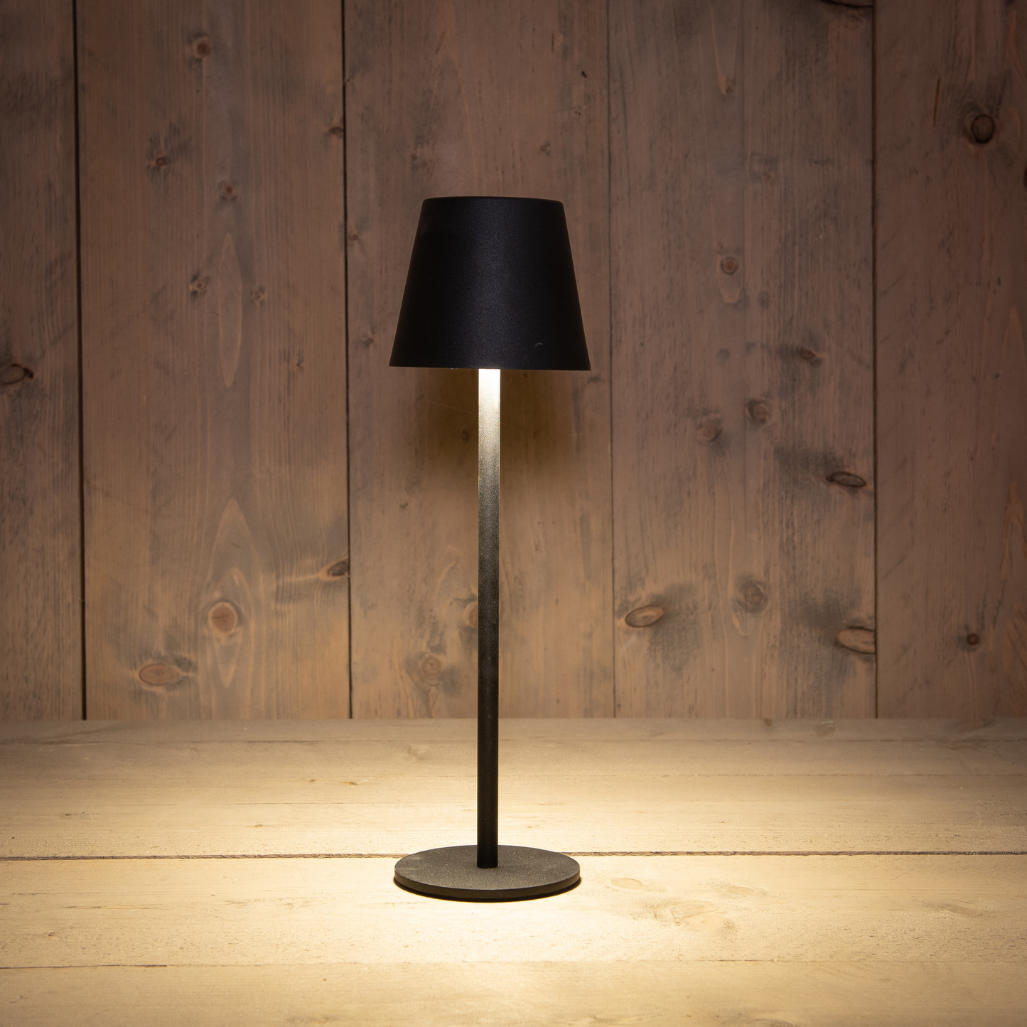Tischlampe LED matt schwarz 36,5 cm | Anna`s Collection