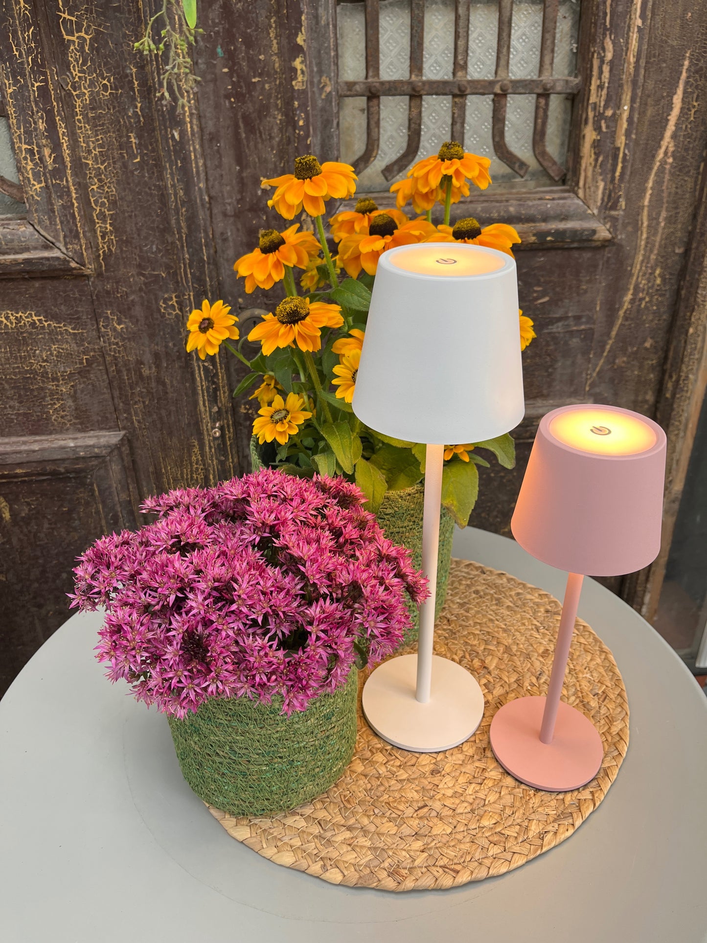 Tischlampe LED matt antik rosa 27,5 cm | Anna`s Collection
