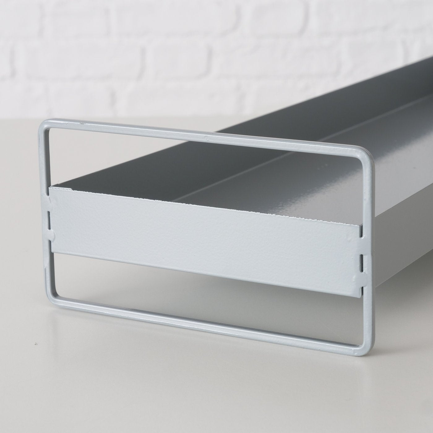 Metalltablett Wolga hellgrau | Boltze Home