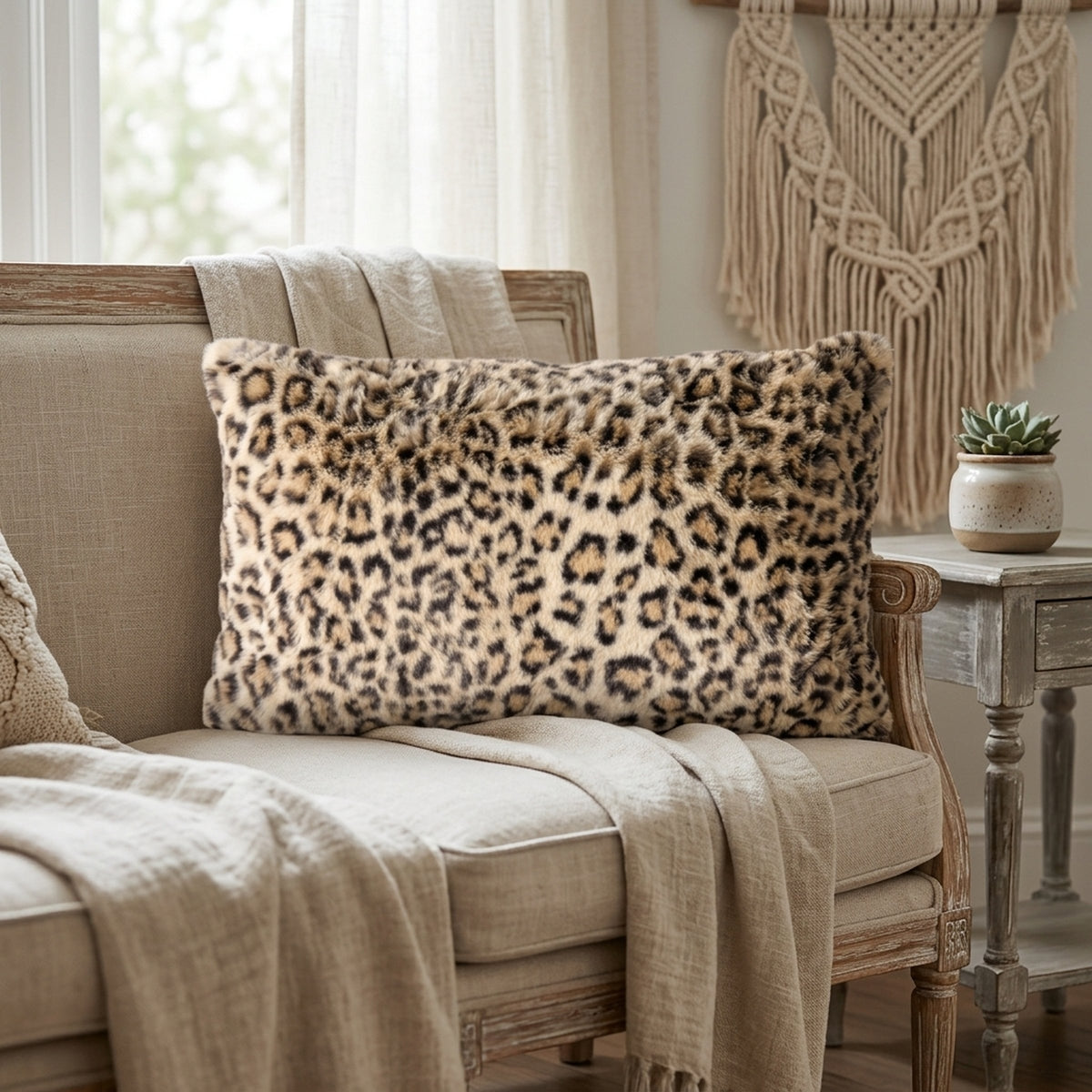 Plüsch-Kissen Leony 48x30 cm | Boltze Home