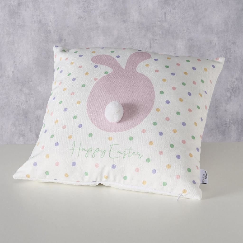 2077333 Kissen mit Hase und Schriftzug Happy Easter
