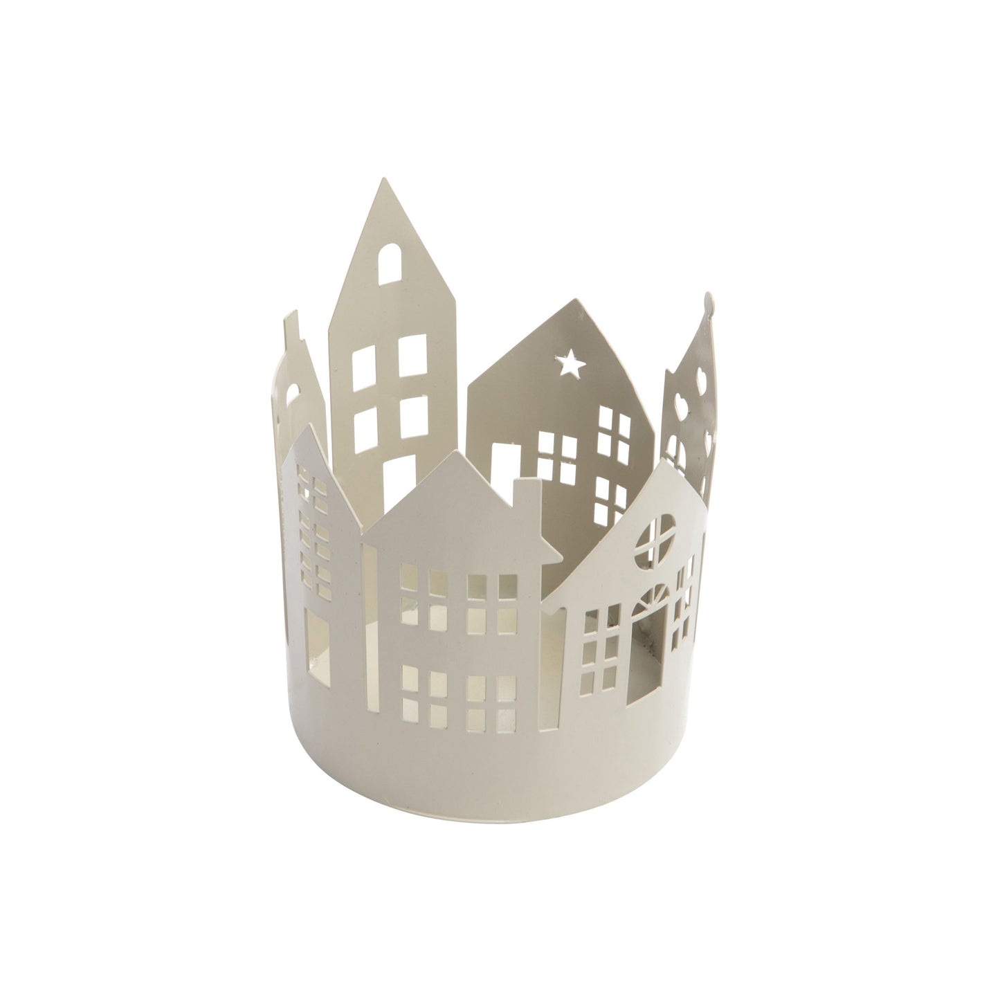 Windlicht Häuserfront (2tlg.)