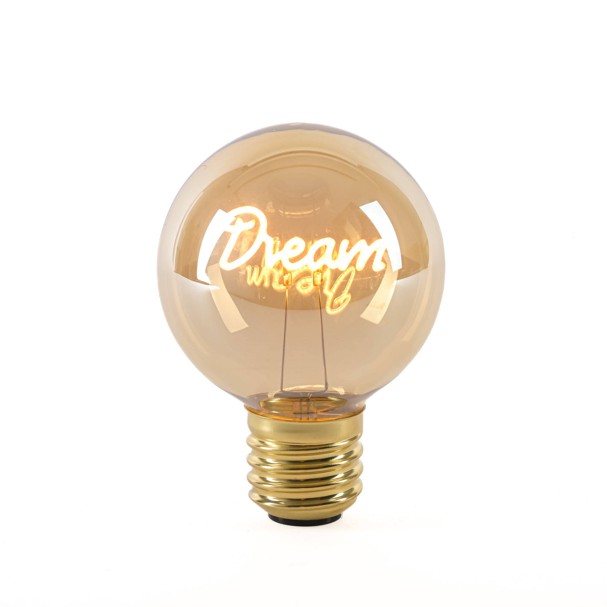 LED Glühbirne mit Schriftzug Dream