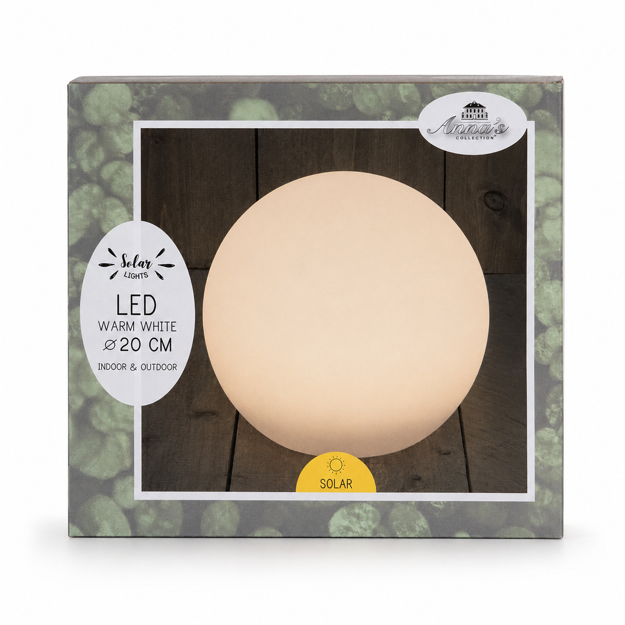 Solar LED-Kugellampe Ø 20 cm | Anna`s Collection