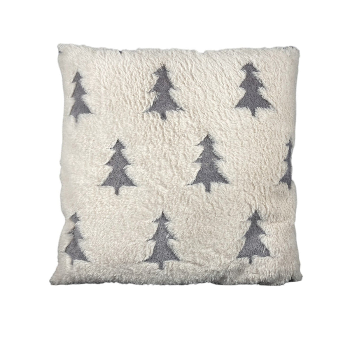 Kuscheliges Dekokissen mit Tannenbaum-Motiv