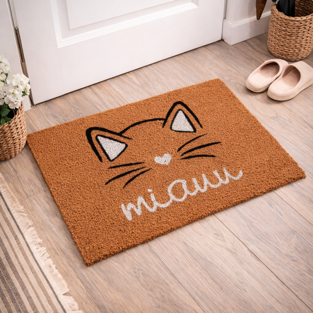 Kokos Fußmatte Miauu