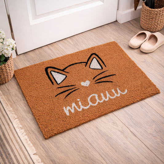 Kokos Fußmatte Miauu