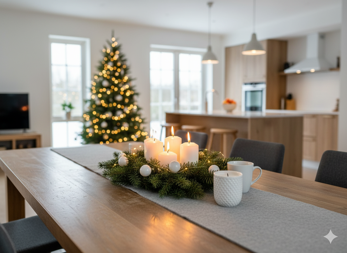 Moodshot Tischläufer Filz hellgrau