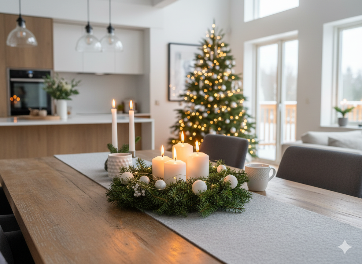 Moodshot 2 Tischläufer Filz hellgrau