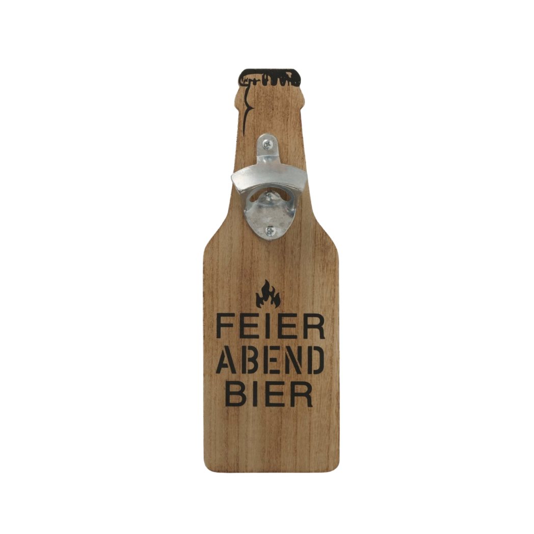 Wand-Flaschenöffner Feierabendbier