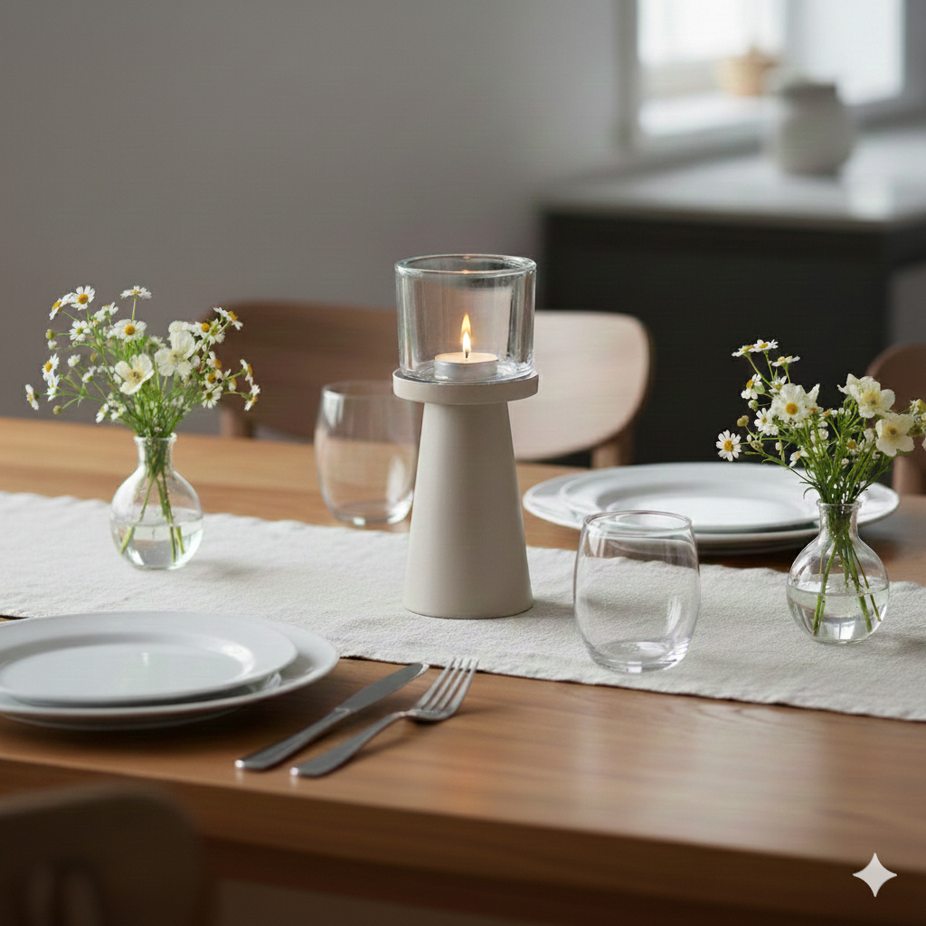 Kerzenhalter mit Windlicht | Boltze Home