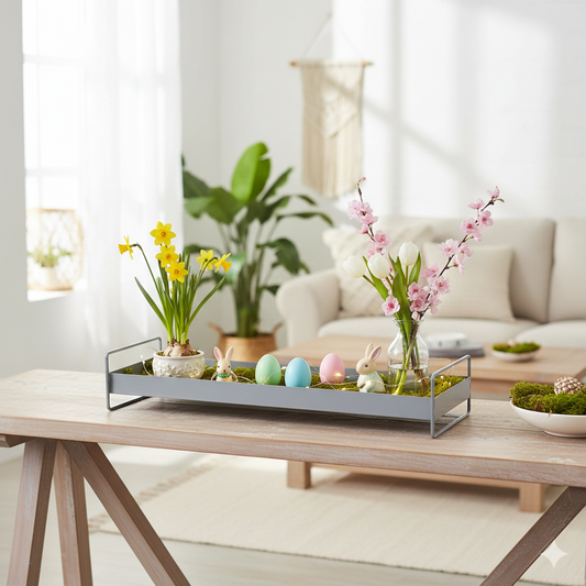 Dekobeispiel Metalltablett Wolga