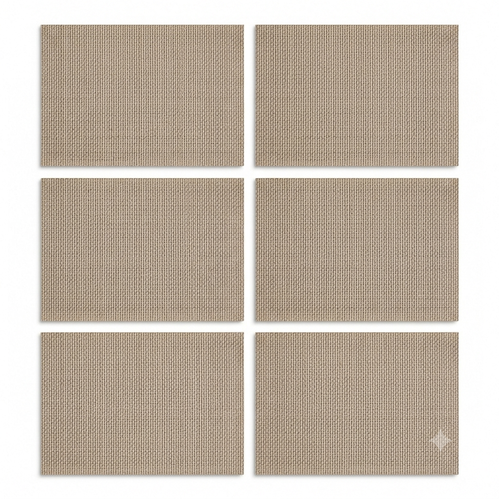 6er Set Platzset Bambus hellbraun 43x30 cm | Dijk Natural Collections