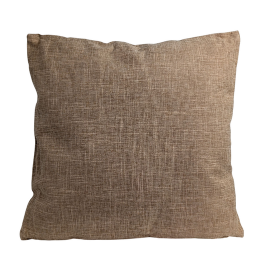 Zierkissen mit Webstruktur 45x45 cm sandfarben