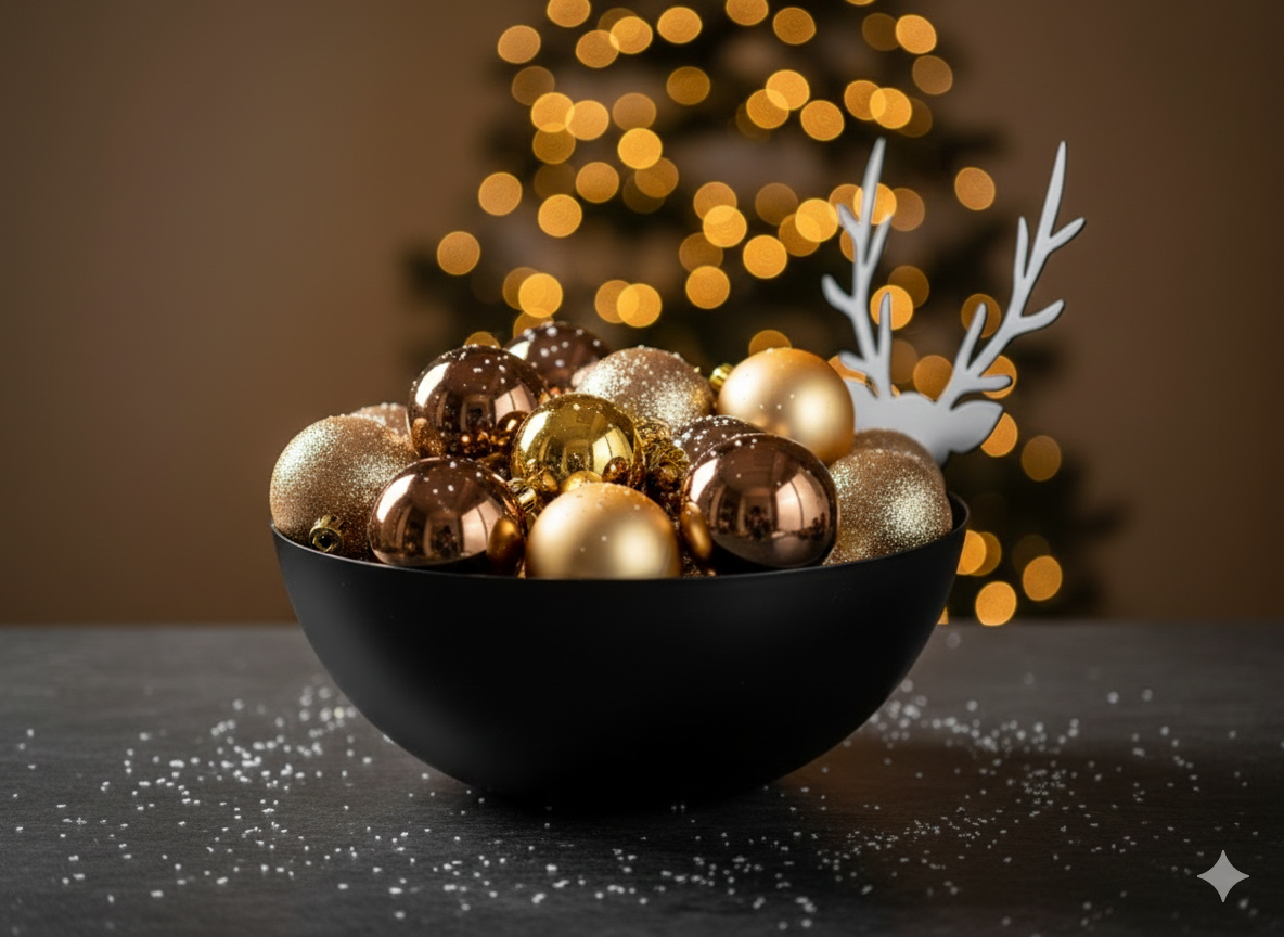 Weihnachts-Schale mit Hirschmotiv