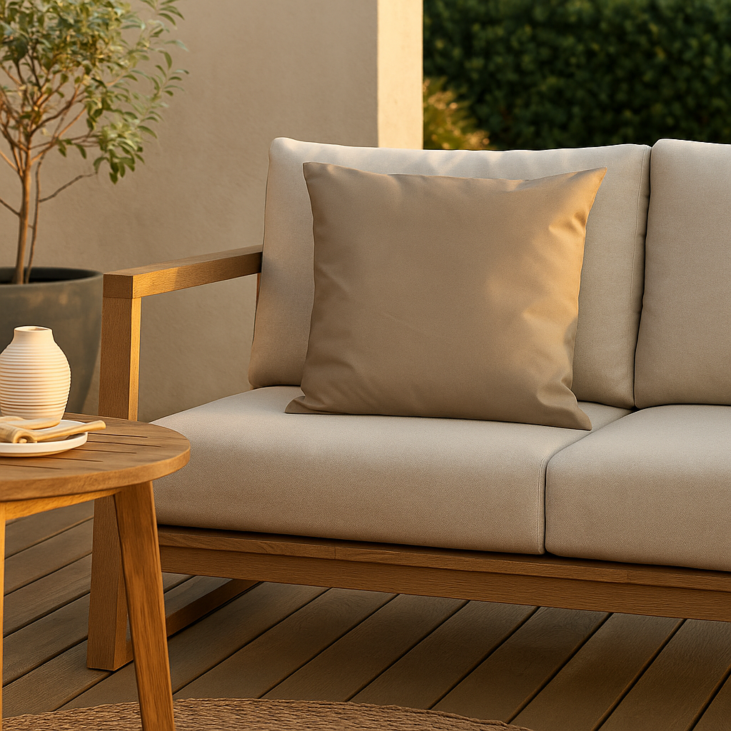 Outdoor-Kissen 45 x 45 cm Taupe | Anna`s Collection