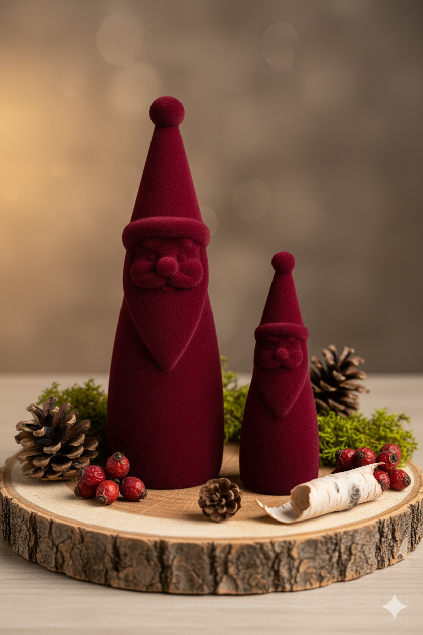 Weihnachtsmann Santa Claus beflockt