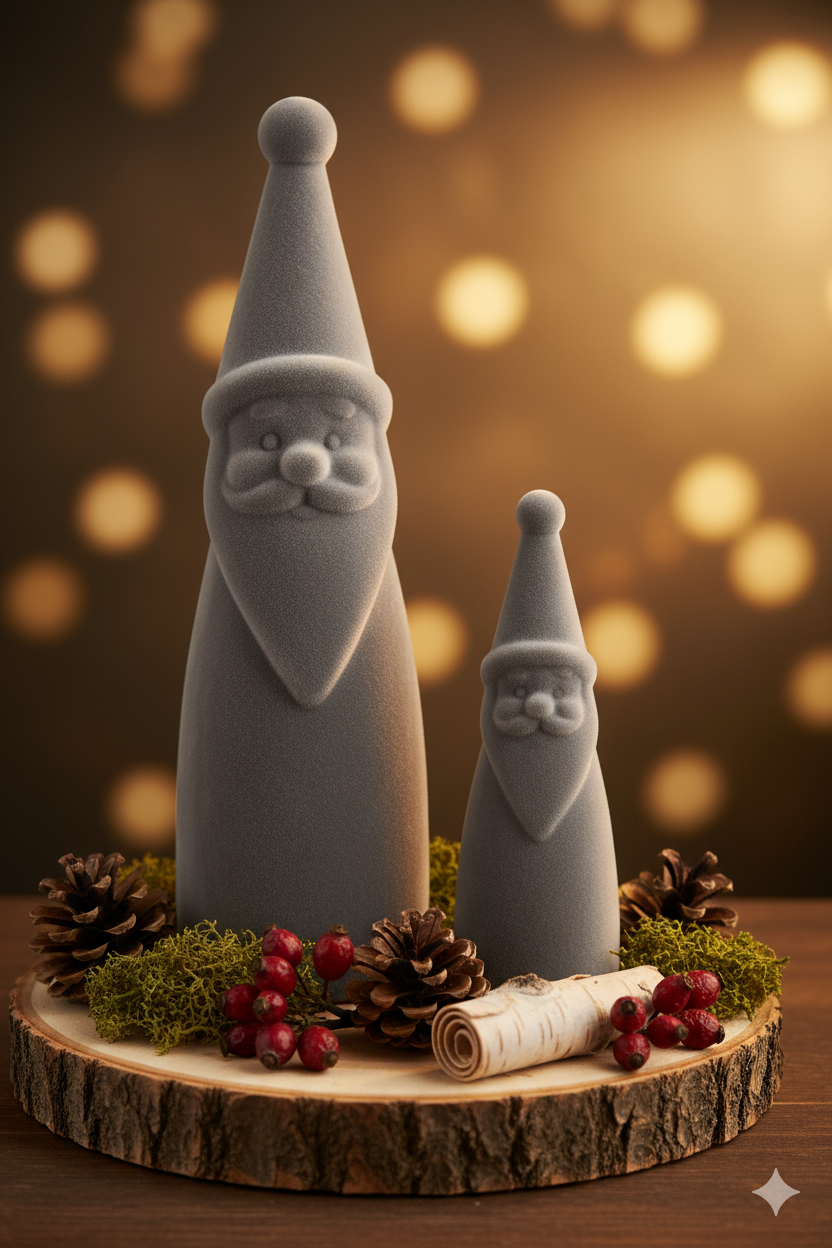 Weihnachtsmann Santa Claus beflockt