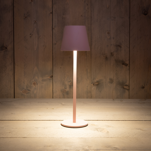 Tischlampe LED matt antik rosa 27,5 cm | Anna`s Collection