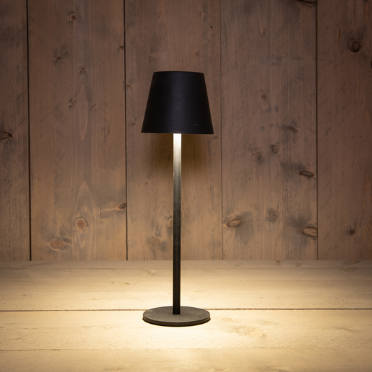 Tischlampe LED matt schwarz 36,5 cm | Anna`s Collection