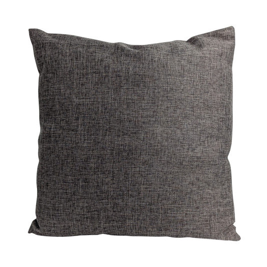 Zierkissen mit Webstruktur 45x45 cm grau